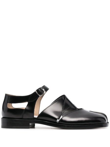 Sandale Maison Margiela tabi negre din piele