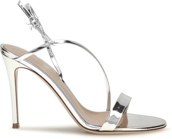 Sandale Manhattan metallic-effect leather Sandals