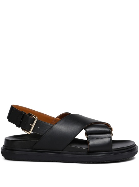 Sandale Marni negre din piele