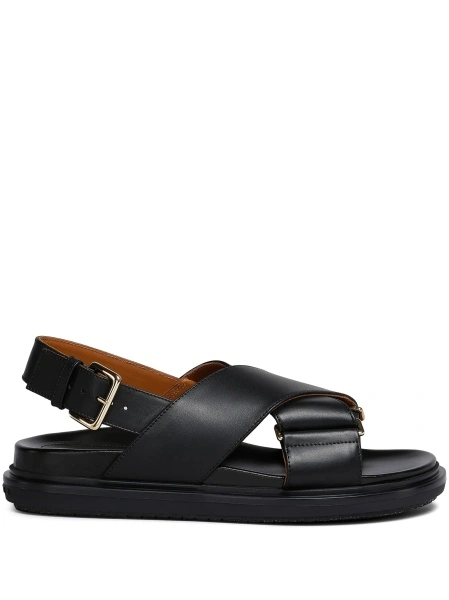 Sandale Marni negre din piele