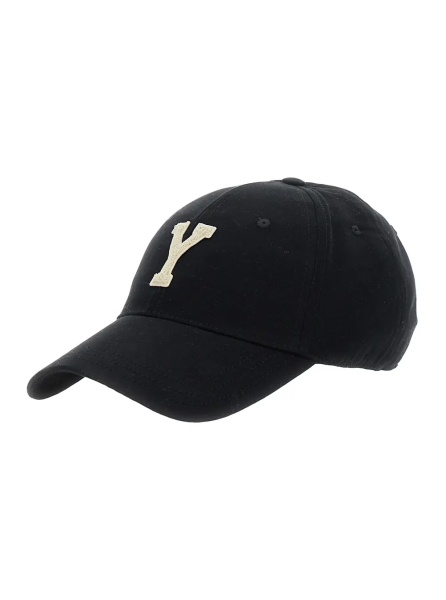 Sapca Baseball Cap with Maxi Logo on the Front in Black Cotton for Men