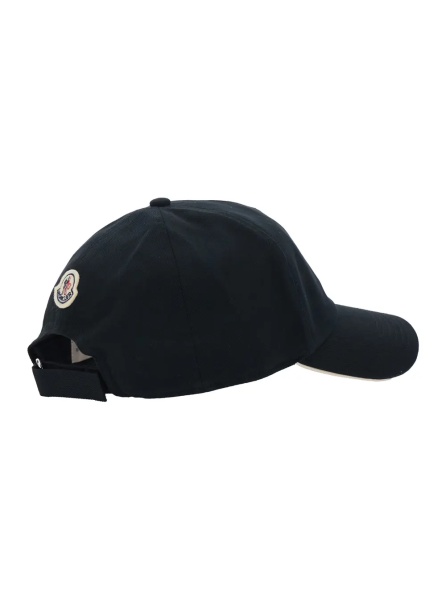 Sapca Black Baseball Cap with logo lettering on the front in Cotton Men