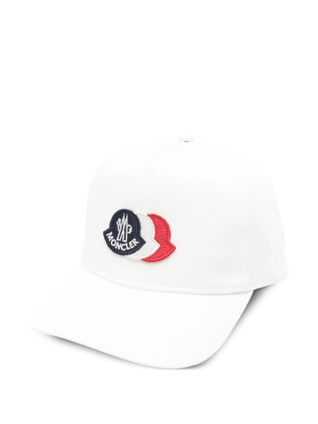 Sapca Moncler alba din bumbac