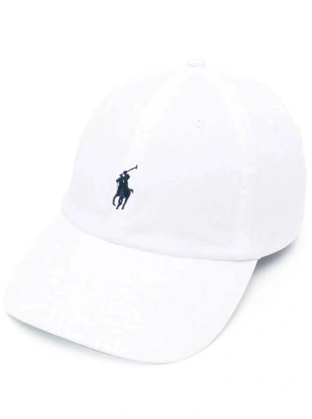 Sapca Ralph Lauren alba din bumbac 'BASEBALL CAP'