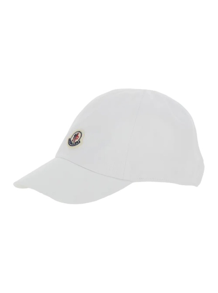 Sapca White Baseball cap with logo patch on the front in cotton baby