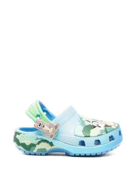 Slapi Crocs albastri din cauciuc