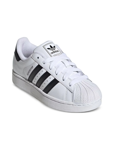 Sneakers adidas Originals albi din poliuretan si piele