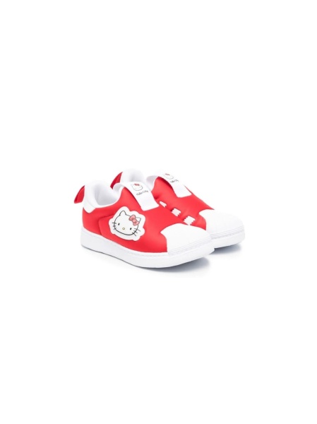 Sneakers adidas Originals superstar rosii din material textil