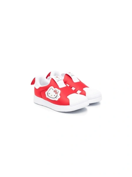 Sneakers adidas Originals superstar rosii din material textil