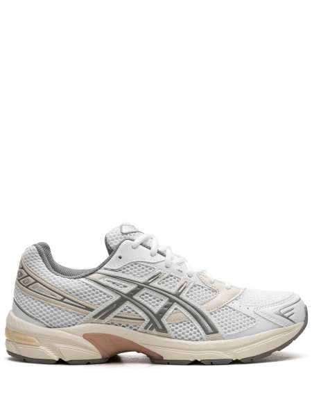 Sneakers ASICS albi din plasa si piele