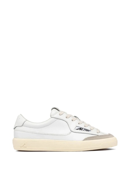 Sneakers AUTRY albi din nylon si piele