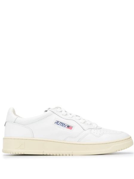 Sneakers AUTRY albi din piele