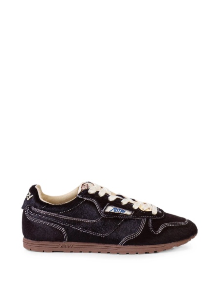 Sneakers AUTRY negri din blana