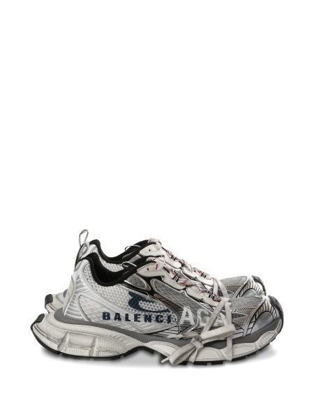 Sneakers Balenciaga 3XL albi din polyester si poliuretan