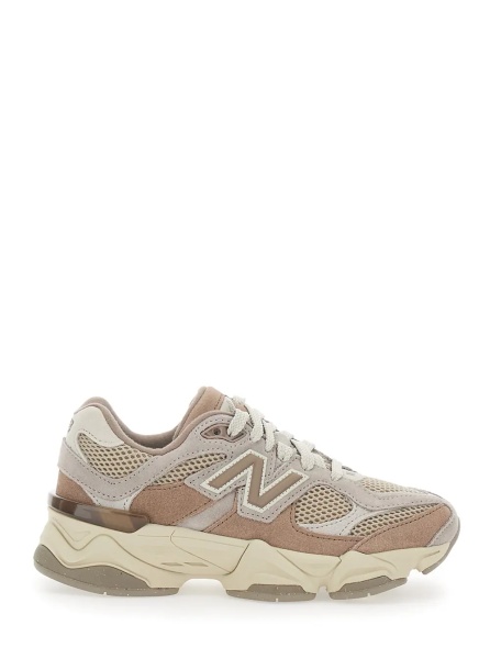 Sneakers Brown Low Top Sneakers with Logo Patch on the Side and Perforated Design in Fabric Boy