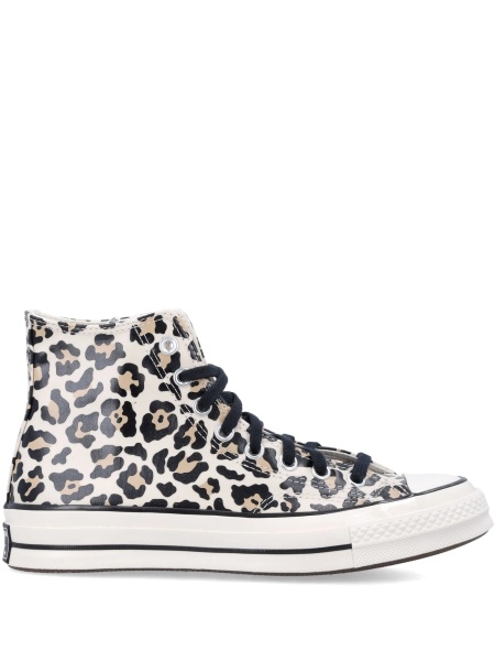 Sneakers Converse neutri din material textil si piele
