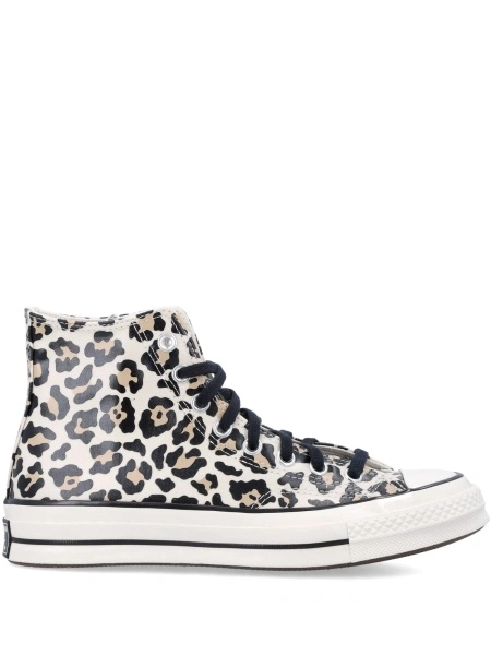 Sneakers Converse neutri din material textil si piele