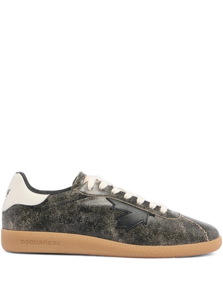 Sneakers DSQUARED2 gri din piele