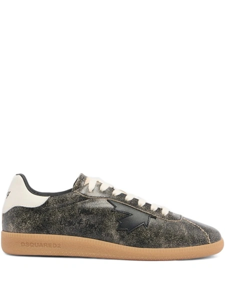 Sneakers DSQUARED2 gri din piele