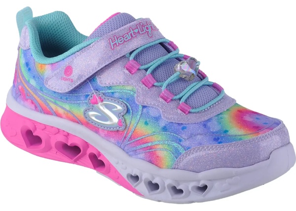 Sneakers Flutter Heart Lights - Groovy Swirl
