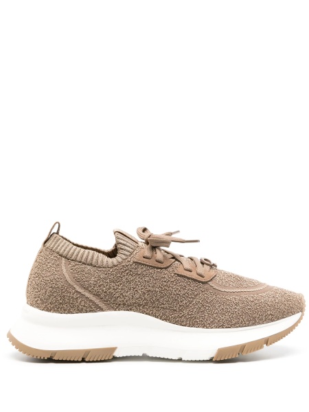 Sneakers Gianvito Rossi maro din material textil