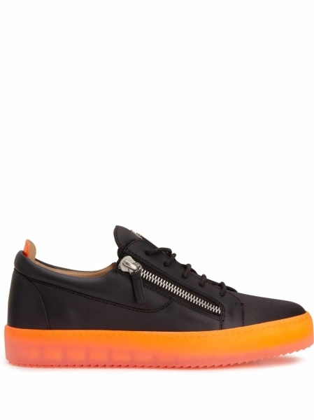 Sneakers Giuseppe Zanotti negri din piele