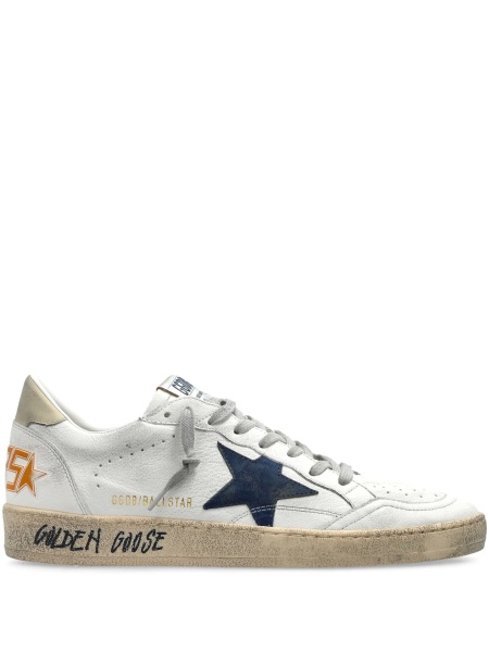 Sneakers Golden Goose albi din piele