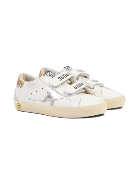 Sneakers Golden Goose albi din piele