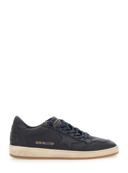 Sneakers Golden Goose 'Ball Star' albastri din piele