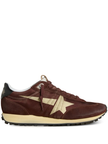 Sneakers Golden Goose rosii din piele