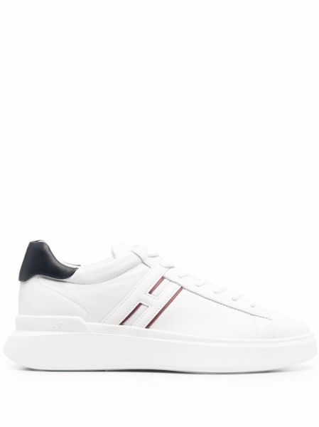 Sneakers Hogan albi din piele
