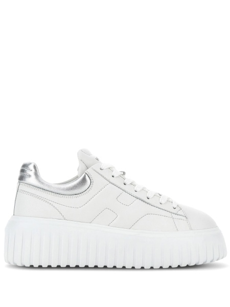 Sneakers Hogan albi din piele