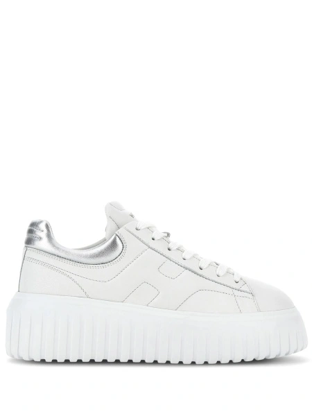 Sneakers Hogan albi din piele