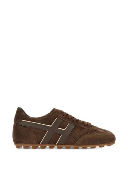 Sneakers Hogan maro din piele intoarsa