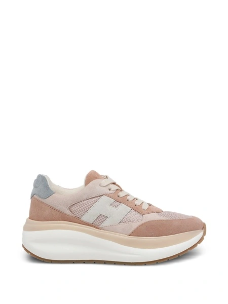 Sneakers Hogan roz din piele intoarsa