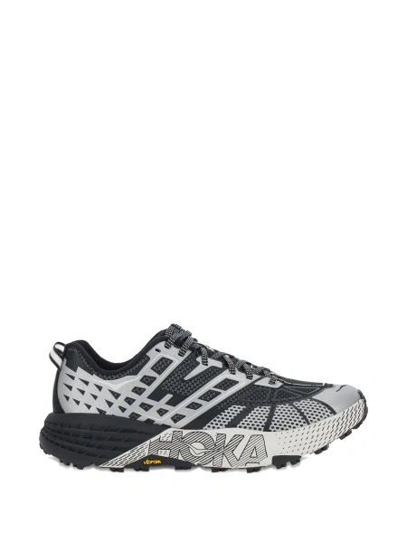 Sneakers Hoka One One negri din material textil