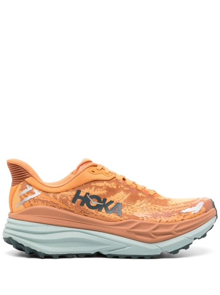 Sneakers Hoka One One portocalii din material textil