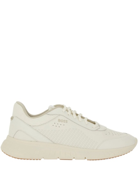Sneakers Hugo Boss neutri din piele