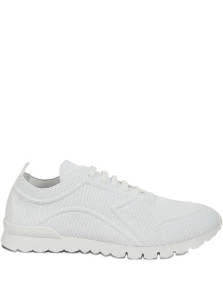 Sneakers KITON albi din bumbac si spandex/elastan