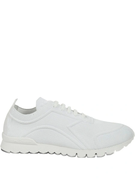 Sneakers KITON albi din bumbac si spandex/elastan