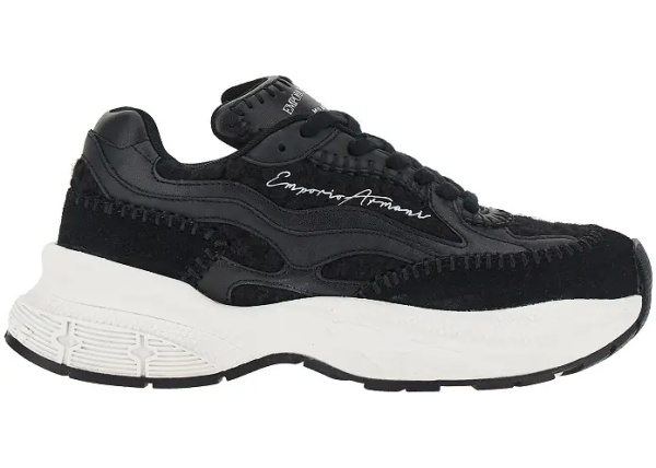 Sneakers Knitted sneakers with faux leather details