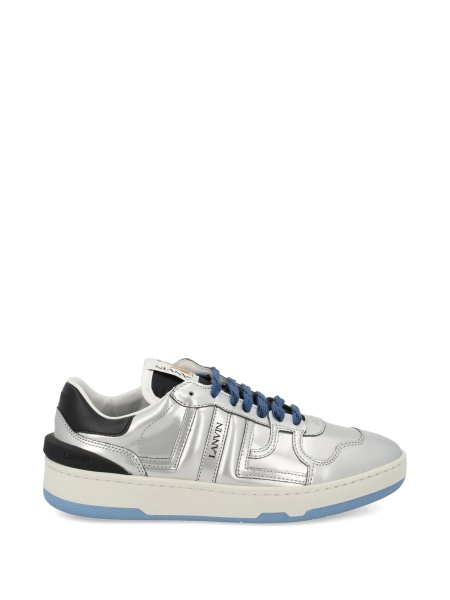 Sneakers Lanvin argintii din poliuretan si polyester