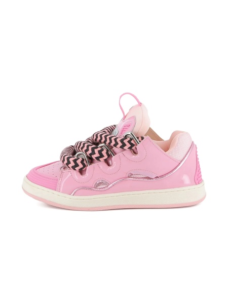 Sneakers Lanvin roz din piele
