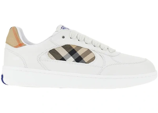 Sneakers Leather and Check fabric 'Terrace' sneakers