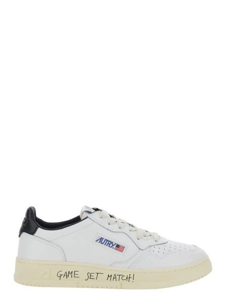Sneakers Low Sneakers 'Medalist Low' with Logo Patch and Writing in White Leather for Men