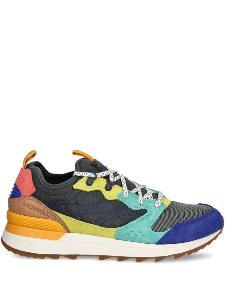 Sneakers Merrell albastri din piele intoarsa si material textil