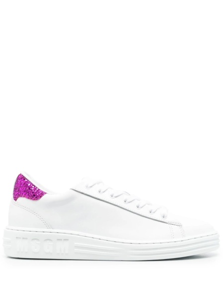 Sneakers MSGM albi din piele