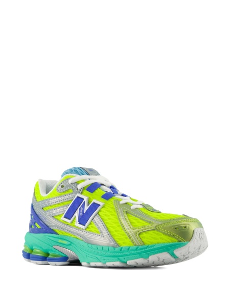 Sneakers New Balance Kids verzi din poliuretan si plasa