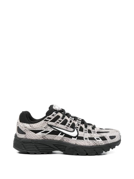 Sneakers Nike gri din material textil si piele intoarsa