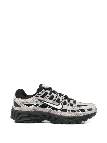 Sneakers Nike gri din material textil si piele intoarsa